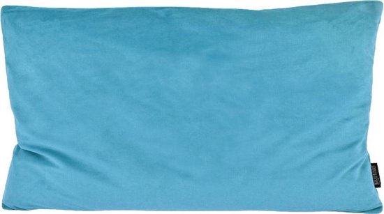 Housse de coussin longue en velours Blauw Bébé | Velours - Polyester | 30 x 50 cm