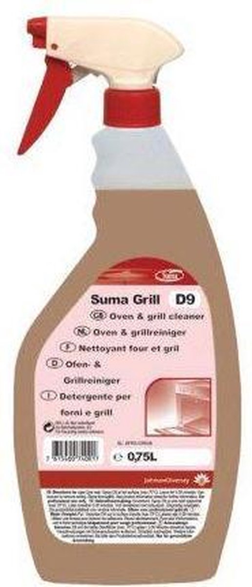 Suma - D9 Grill / ovenreiniger - 2 x 750ml - Suma Diversey