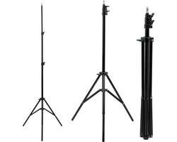 Maclean MC-163 statief voor 12 "ringlicht verstelbare hoogte 62-190 cm verlichting statief lamp statief 3kg draagvermogen licht statie