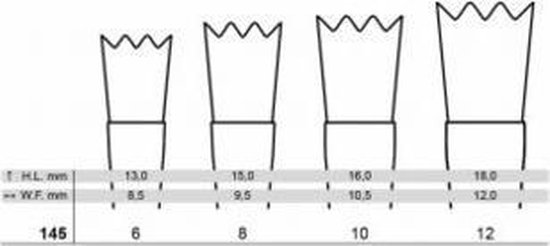 Tintoretto Marte Pinceau Synthétique Coudé Plat 12