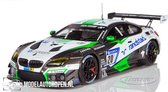 BMW M6 GT3 Schubert Motorsport 24H Nürburgring 2017 (Grijs/Wit/Groen) (10cm) 1/43 Spark - Modelauto - Schaalmodel - Model auto - Miniatuurautos - Miniatuur auto