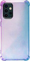 - ADEL Siliconen Back Cover Softcase Hoesje Geschikt voor Samsung Galaxy A32 - Kleurovergang Blauw Paars