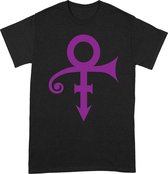 Prince Album Logo  Black T-Shirt - S