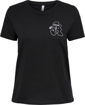 ONLY - Maat XS - ONLKITA LIFE REG S-S OUTLINE TOP BOX JRS Dames T-shirt
