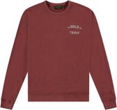 In Gold We Trust Reflective Sweater - Crewneck - Bordeaux - Maat XL