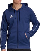 adidas Core18 Sporttrui - Maat S  - Mannen - blauw - donker blauw - wit