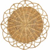 Liviza Placemat rond rotan naturel - Bohemian - Muurdecoratie woonkamer - Woondecoratie