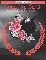 New Creative Cats Coloring Book For Adult
