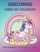 Unicorno libro da colorare Per bambini dai 4 agli 8 anni