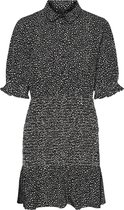 Vero Moda VMDICTHE S/S SHORT SMOCK DRESS Zwart Dames Jurk - Maat M