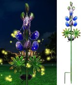 Enjoythesun Solar Lupine Bloem - Tuinprikker/Tuinsteker 71 cm(H) - Gaat automatisch aan in het donker - Water/Weerbestendig - Solar tuinverlichting op zonne-energie
