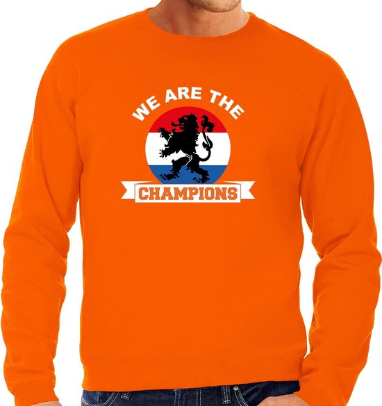 Oranje fan sweater voor heren - we are the champions - Holland / Nederland  supporter -... | bol