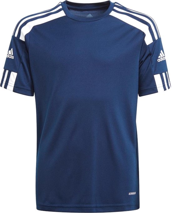 adidas Squadra 21 Sportshirt - Maat 128  - Unisex - navy - wit