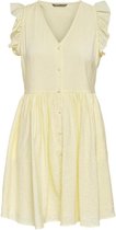 Only Jurk Onlanthea Capsleeve Dresswvn 15230695 Mellow Yellow Dames Maat - 44