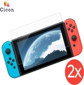 Cicon Screenprotector Voor Nintendo Switch - Tempered glass - Set Van 2