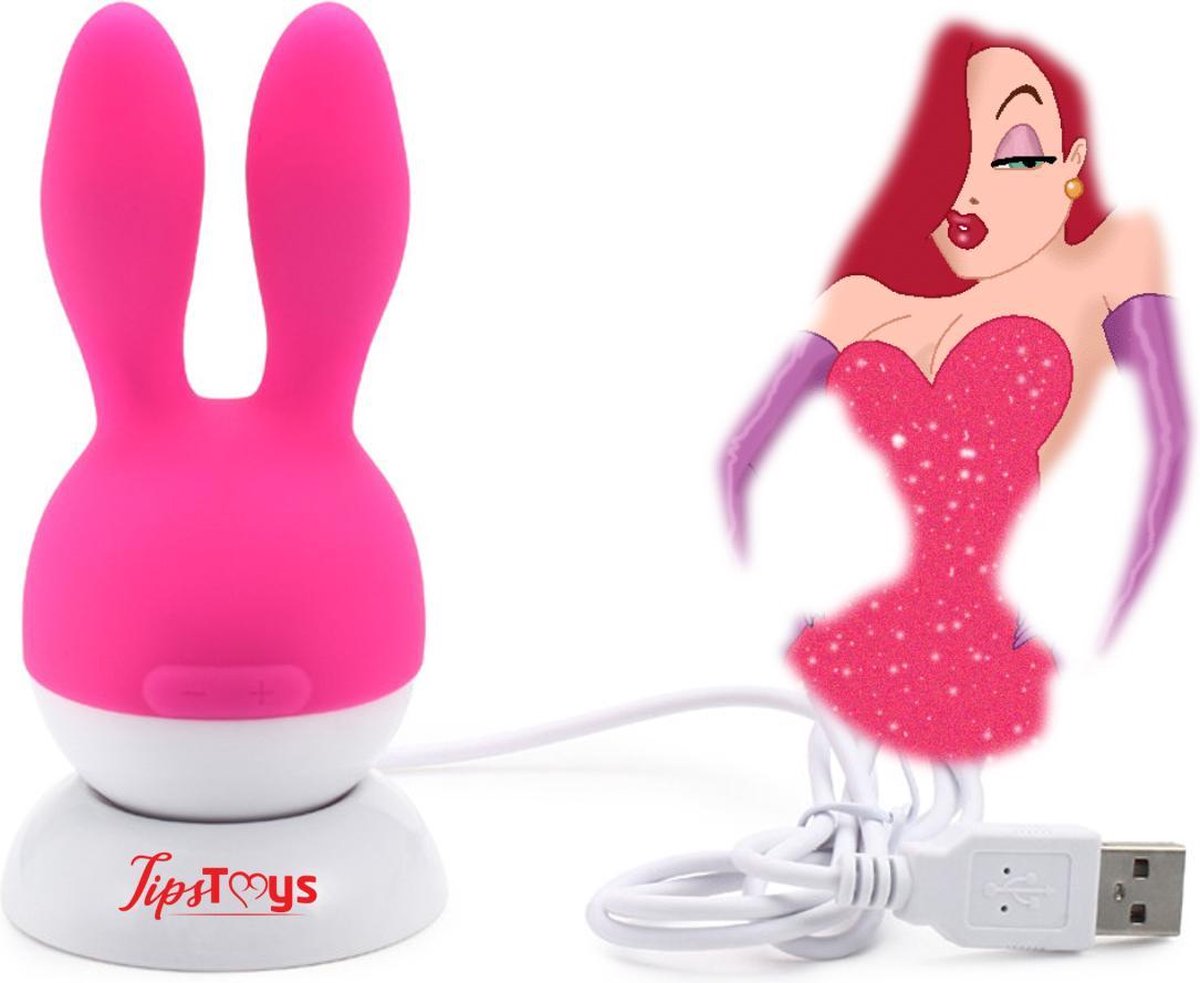 Goedkoopste TipsToys Luxe Roger Clitoris Vibrators voor Vrouwen Tepels Sex Toys Cadeau Roze