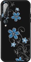 Voor Xiaomi MI 10 Pro patroon afdrukken reliëf TPU mobiele hoes (kleine orchidee)