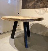 Ronde tafel driepoot - 150 cm mango hout