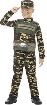 SMIFFYS - Militair camouflage uniform kostuum voor jongens - 146/158 (10-12 jaar) - Kinderkostuums