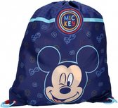 Disney Sac de Gym Mickey Mouse Junior 1,6 Litre Polyester Blauw