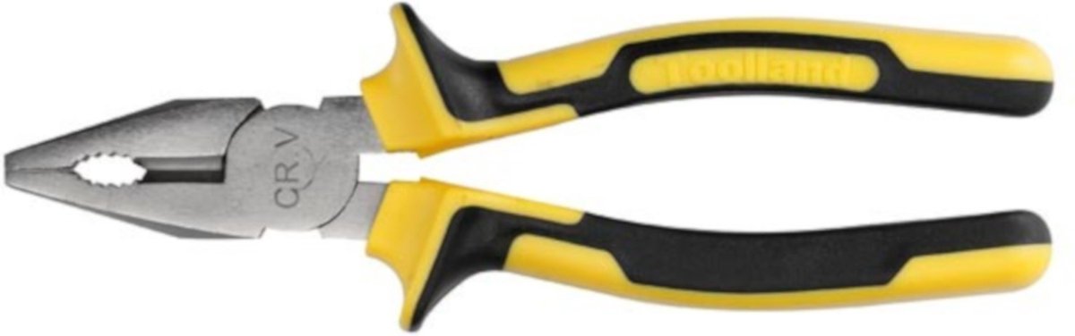 Toolland Combinatietang, 8"/200 mm, voor precisie en comfortabel werken
