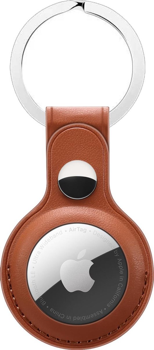 Dasaja AirTag sleutelhanger leer - Bruin