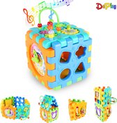 DEPLAY 6-in-1 Activiteiten Kubus - Activity Center Baby - Baby Speelgoed - Educatief - Blokkendoos - Piano - Rammelaar - 6 Speelvlakken