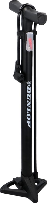Dunlop Fietspomp - staande pomp voor Presta, Dunlop, Schrader ventiel - 12 bar