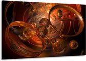 Peinture sur toile Abstrait | Jaune, orange, marron | 140x90cm 1 Liège