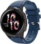 Strap-it Smartwatch bandje siliconen - geschikt voor Garmin Venu 2 / Garmin Vivoactive 4 - donkerblauw
