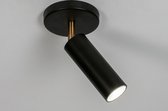 Lumidora Plafondlamp 73980 - GU10 - Zwart - Messing - Metaal