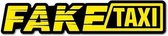 FAKETAXI sticker Auto car snorfiets brommer scooter fiets 10 x 2 cm.