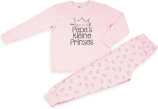 Fun2Wear - Pyjama Papa's Prinses - Roze - Maat 86 - Meisjes