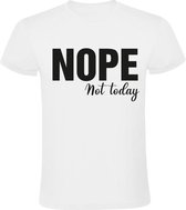 Nope not today Heren t-shirt | rustdag | chillen | geen zin in | vrije dag | vakantie | Wit