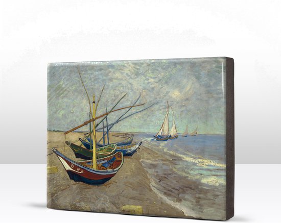 Duinen, zee, strand en vuurtoren. Duin landschap aquarel door Hans Sturris. van Galerie Ringoot op canvas, behang en meer