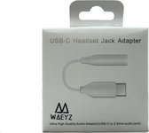 Waeyz Aux 3.5 mm jack naar USB-C adapter Geschikt voor Android Samsung/Huawei/HTC Android audio kabel voor muziek luisteren