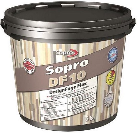 Sopro DF 10 DesignFuge Flex (5 Kg, Schwarz) – Flexibler Fugenmörtel Für Fliesen Innen & Außen