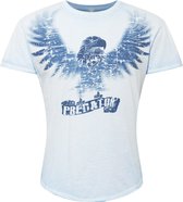 Key Largo shirt predator Wit Gemêleerd-M (M)