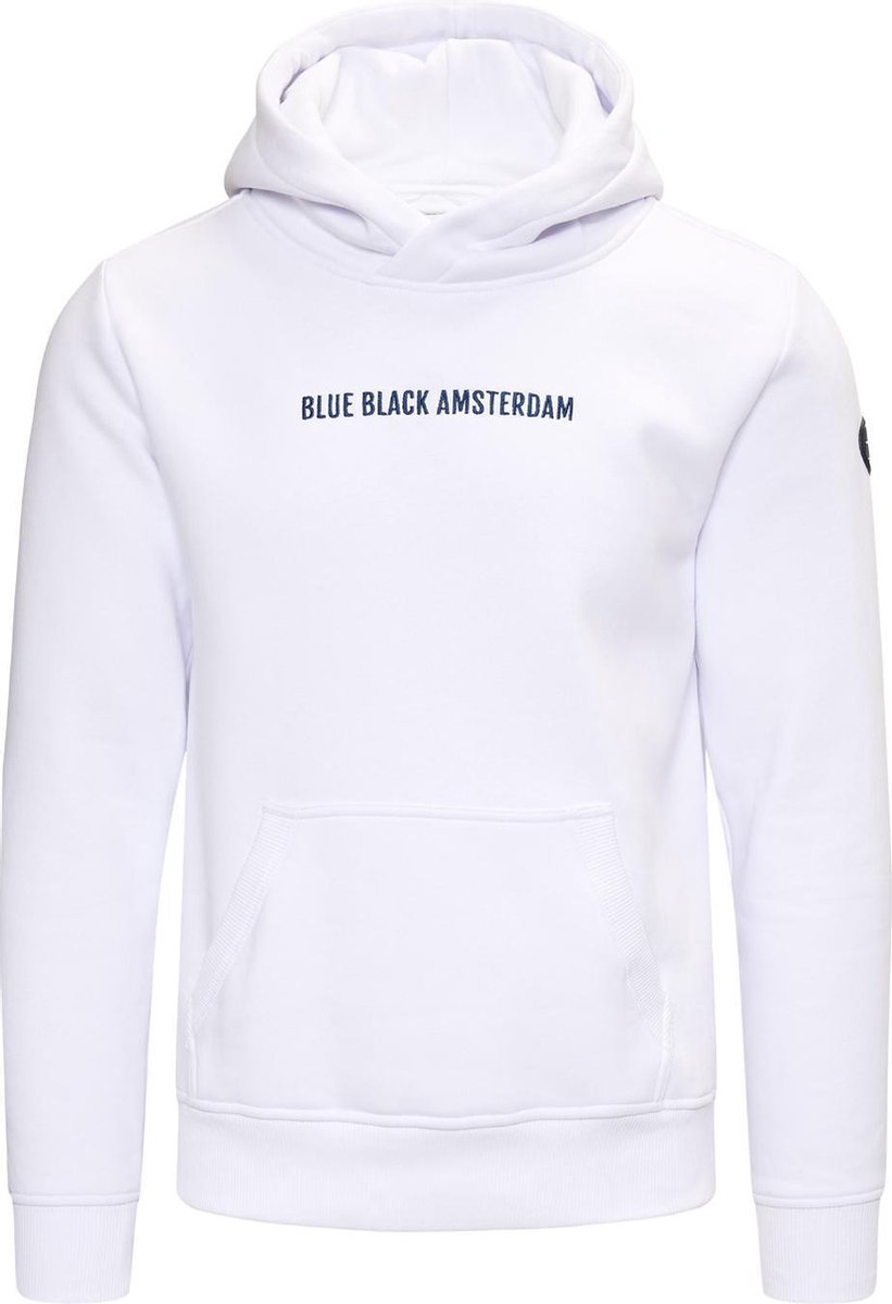 Blue Black Amsterdam Jongens Hoodie Sem Wit Maat 140