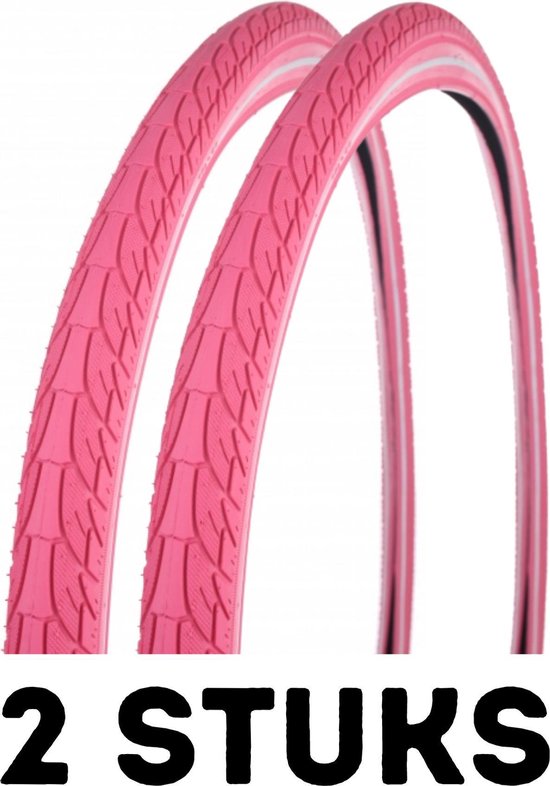 veiling voordat Mooi Fietsband - Buitenband - Set van 2 - Reflex 28 x 1.90 (50-622) roze |  bol.com
