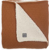 Jollein Baby Deken Wieg 75x100cm Teddy Bliss Knit - Caramel