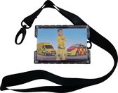 ‘tactische’ kaarthouder voor dienstbadge + 3 andere kaarten met lanyard