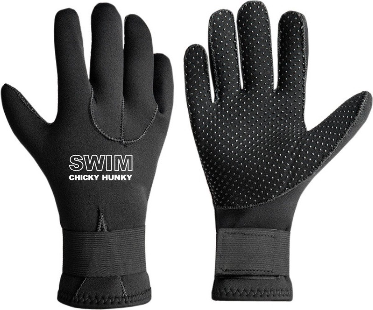 Neopreen Zwemhandschoenen ZWART 3MM Neopreen Zwem handschoenen - Unisex | Swim Chicky & Swim Hunky