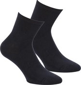 6 paar Boru Bamboo half hoge sneaker sokken | kleur Marine | Maat 40-46