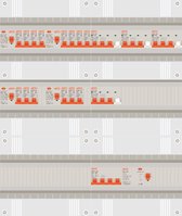 3 fase groepenkast met 14 licht groepen en 4 krachtgroepen