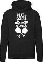 Geef mama een wijntje hoodie | mama | oma | moederdag | wijn | drank | alcohol | unisex | trui | sweater | hoodie | capuchon