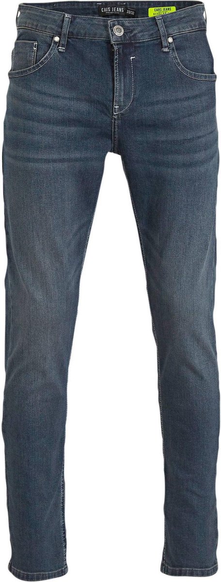 Cars Jeans - Heren Jeans - Tapered Fit - Stretch - Lengte 36 - Shield -  Dark Used | bol.com