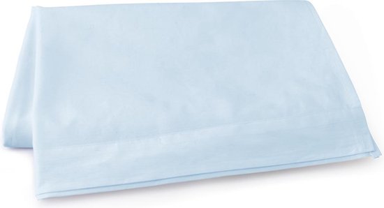 Laken Katoen Perkal - licht blauw 150x250