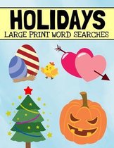 Holidays Large Print Word Searches