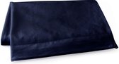 Feuille d'élégance Percale de coton - bleu foncé 150x250